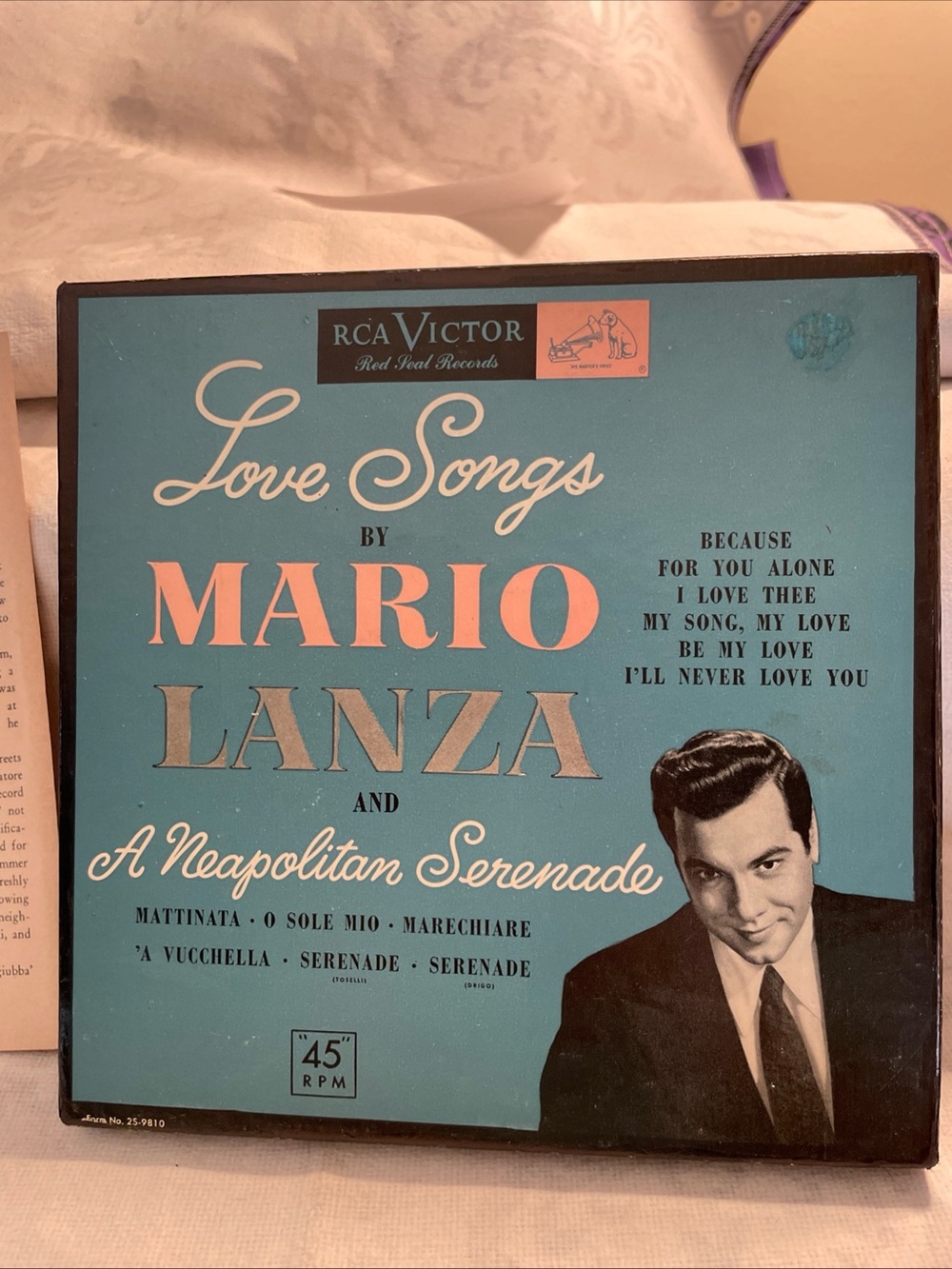 Love Songs By Mario Lanza And A Neapolitan Serenade Complete: 6 RPMs -Rare Find!